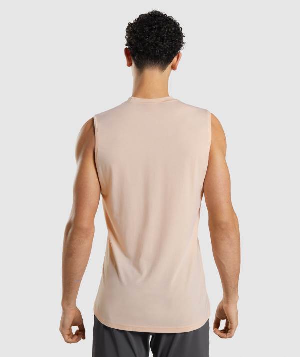 Panske Tielko Gymshark Studio Amplify Nachový Ruzove | RT6147903